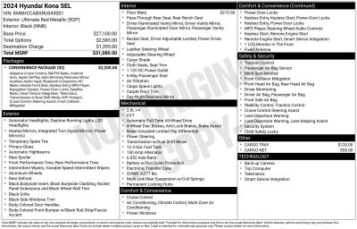 2024 Hyundai KONA SEL Convenience