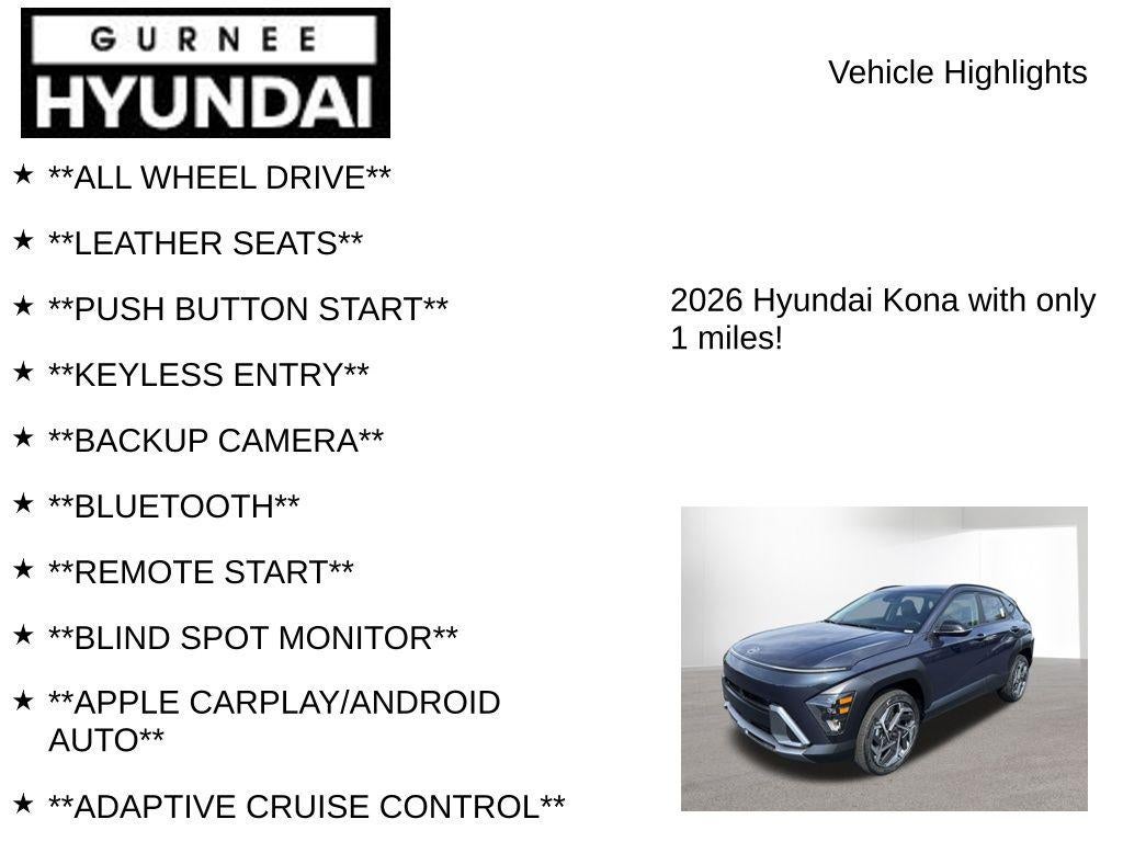 2026 Hyundai KONA SEL Premium
