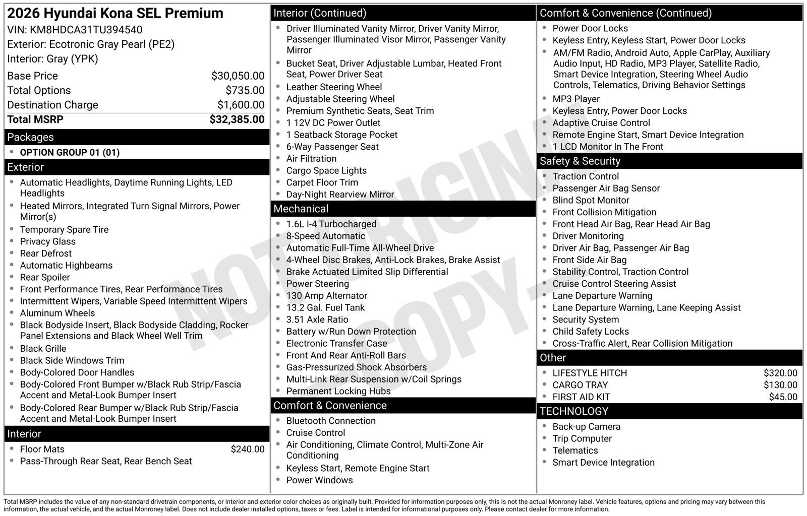 2026 Hyundai KONA SEL Premium