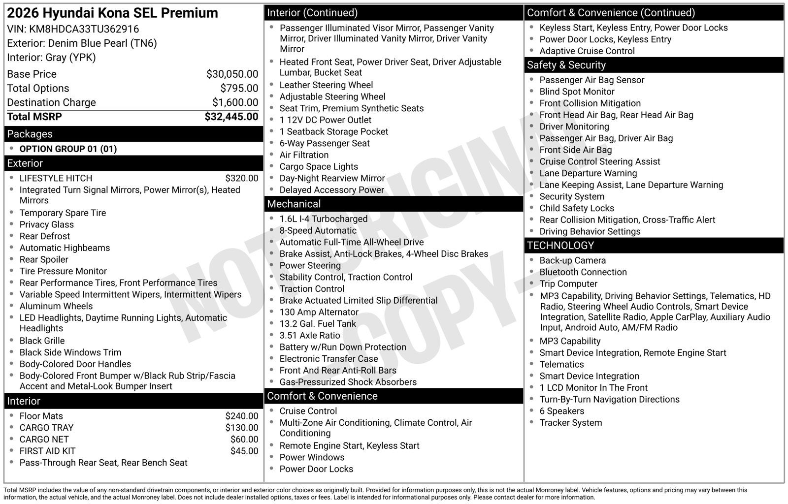 2026 Hyundai KONA SEL Premium