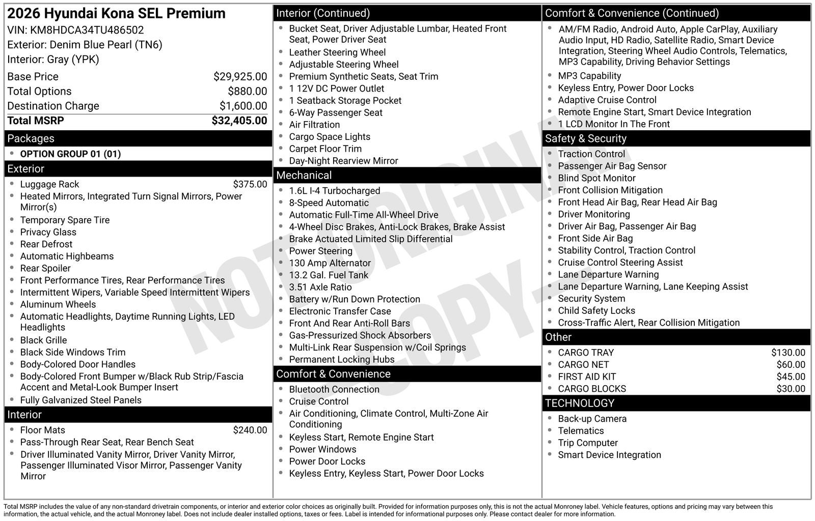 2026 Hyundai KONA SEL Premium