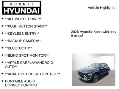 2026 Hyundai KONA SEL Premium