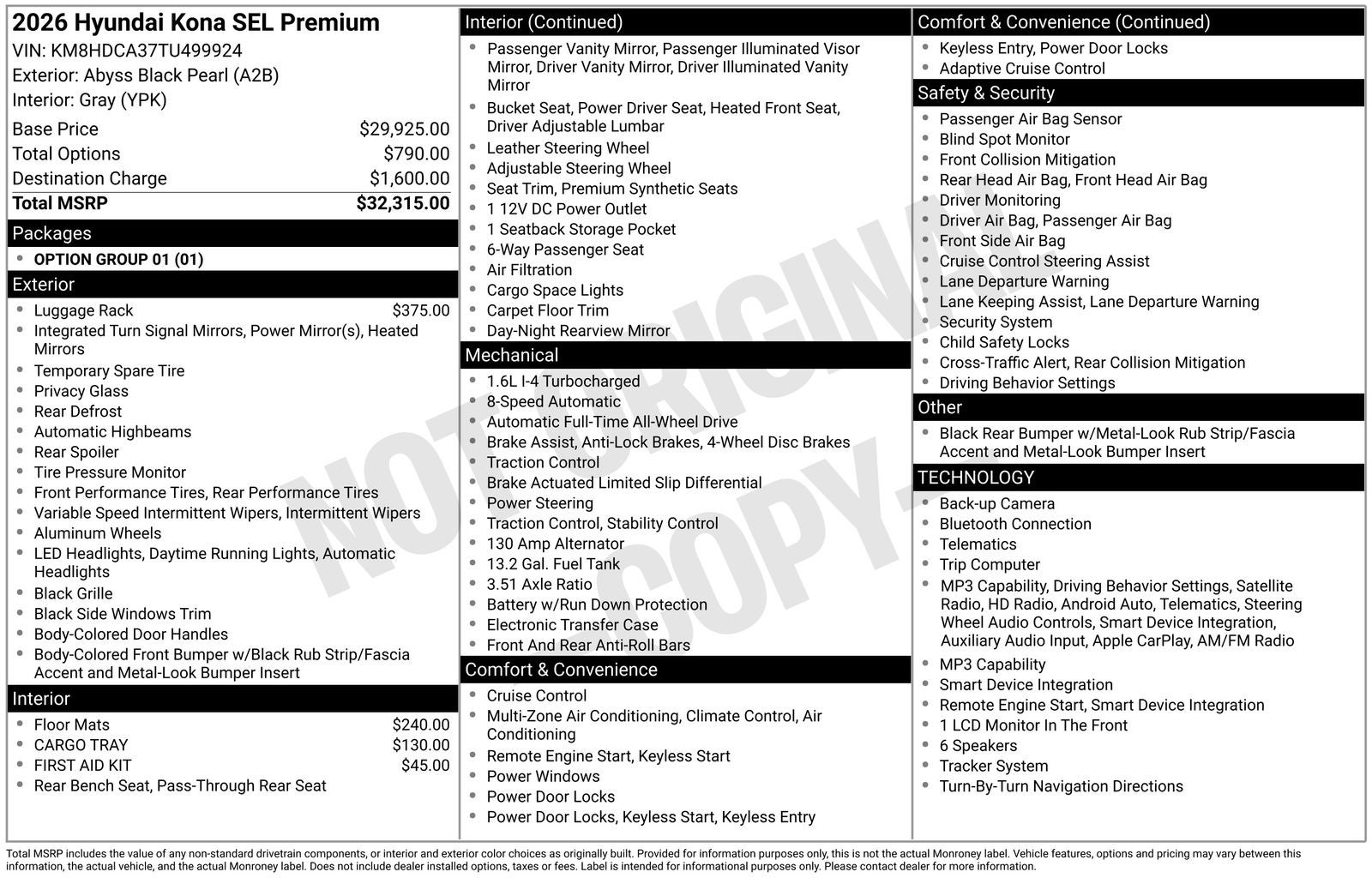 2026 Hyundai KONA SEL Premium