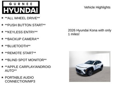 2026 Hyundai KONA SEL Premium