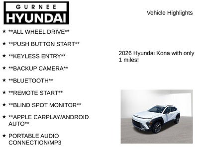 2026 Hyundai KONA SEL Premium