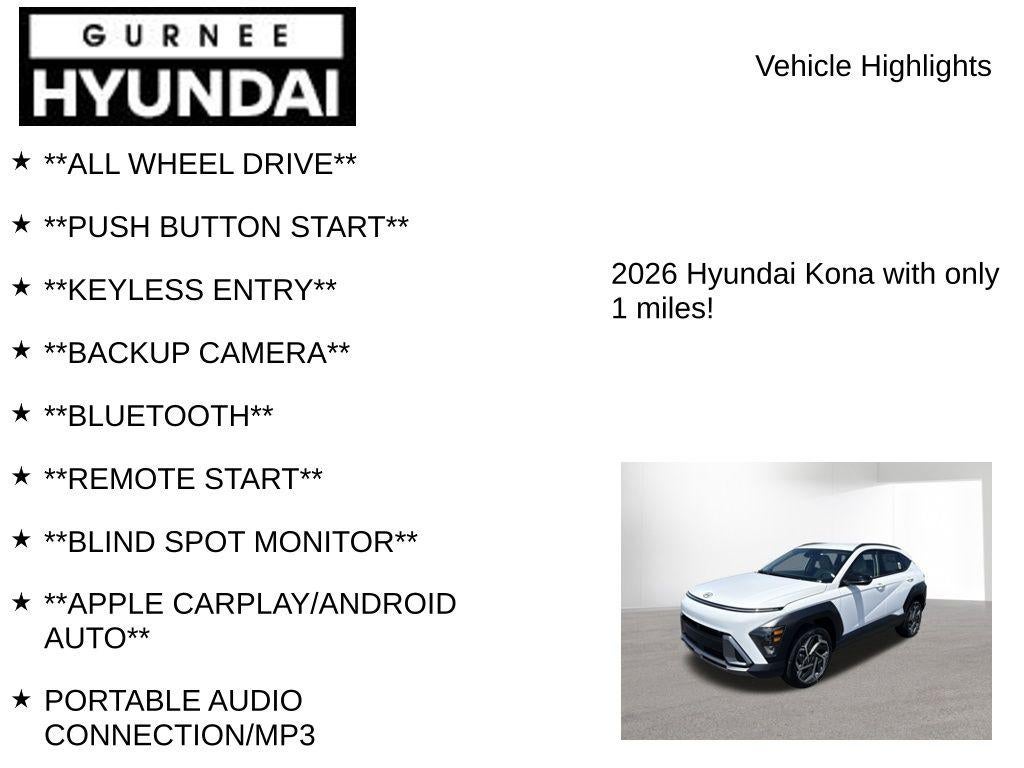 2026 Hyundai KONA SEL Premium