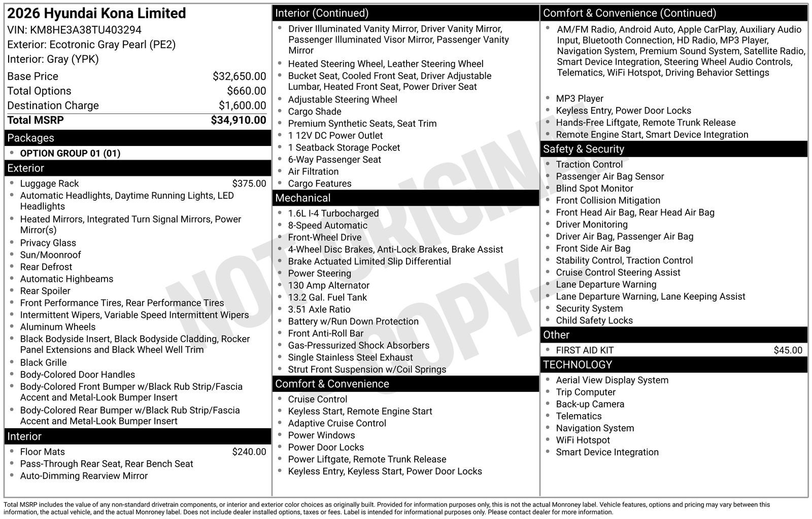 2026 Hyundai KONA Limited
