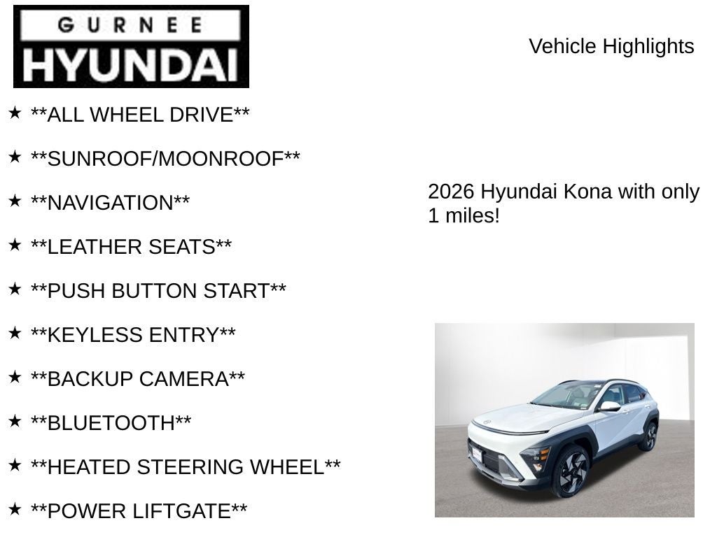2026 Hyundai KONA Limited