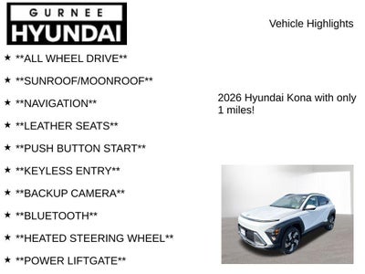 2026 Hyundai KONA Limited