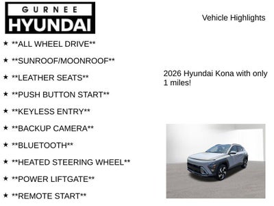 2026 Hyundai KONA Limited
