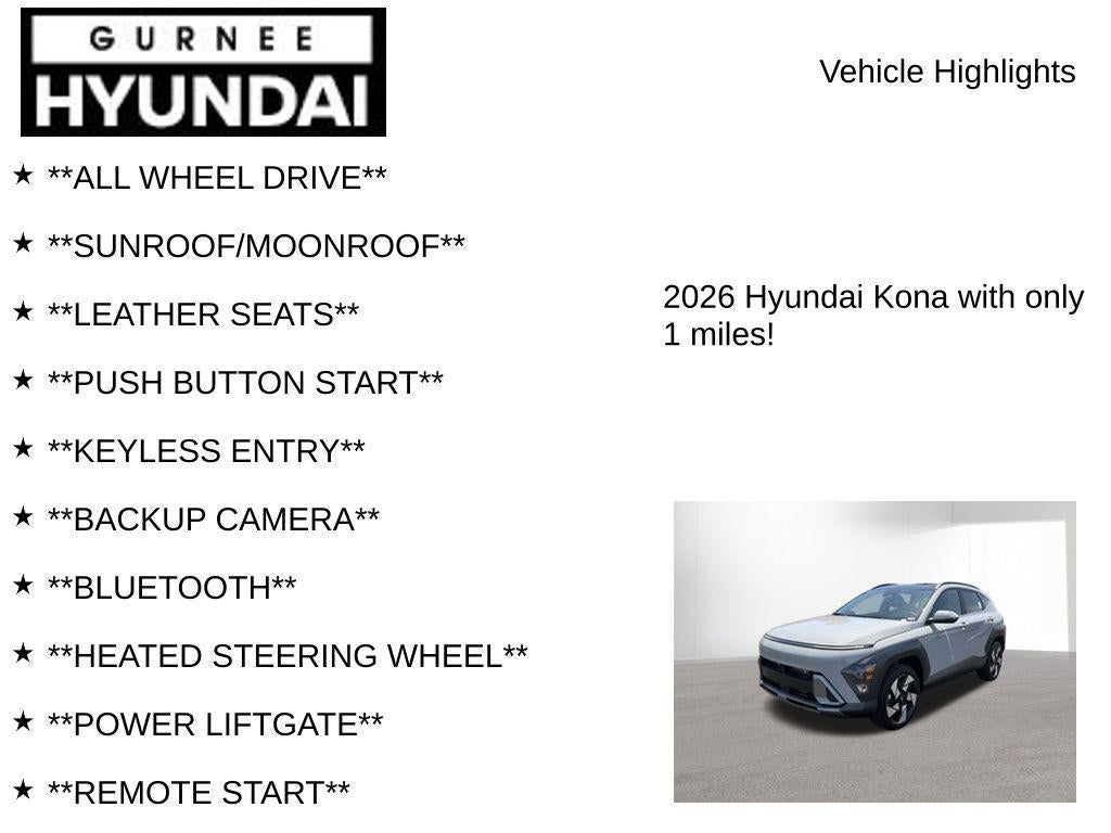 2026 Hyundai KONA Limited