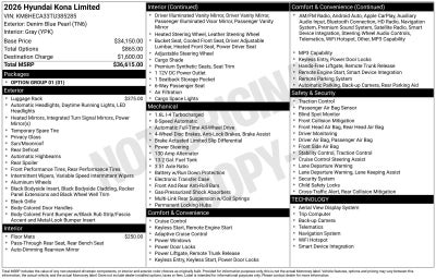 2026 Hyundai KONA Limited