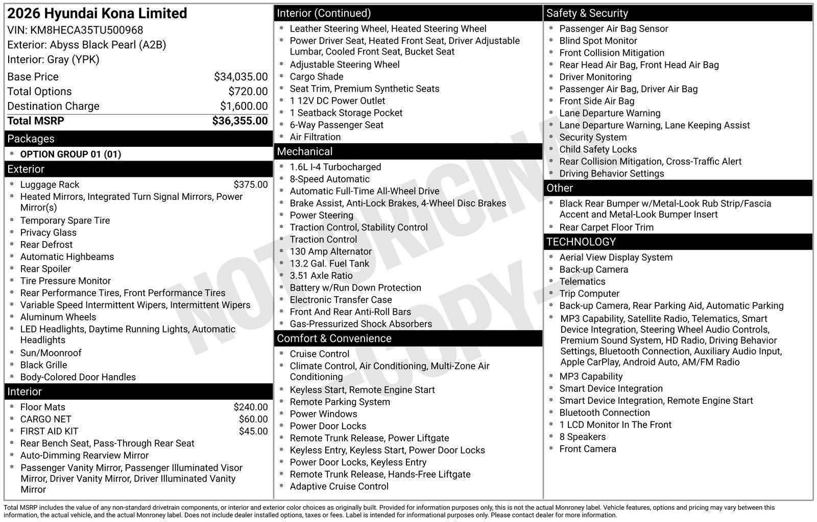 2026 Hyundai KONA Limited