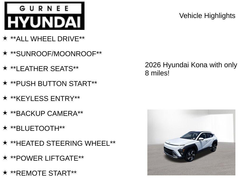2026 Hyundai KONA Limited