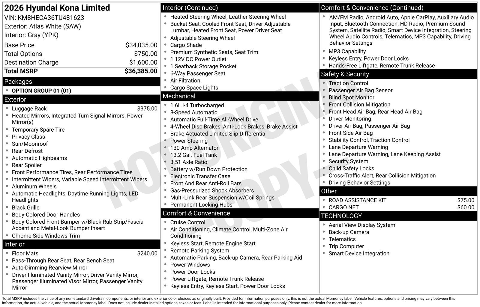 2026 Hyundai KONA Limited