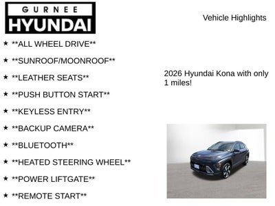2026 Hyundai KONA Limited