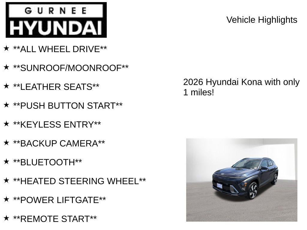 2026 Hyundai KONA Limited