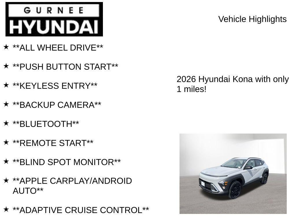 2026 Hyundai KONA SEL Sport