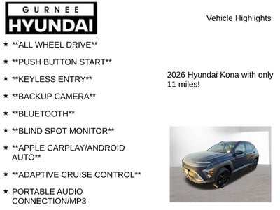 2026 Hyundai KONA SEL Sport