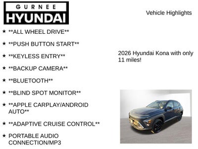 2026 Hyundai KONA SEL Sport