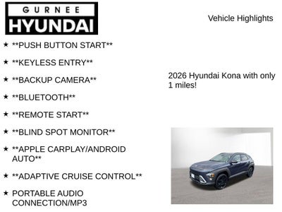 2026 Hyundai KONA SEL Sport