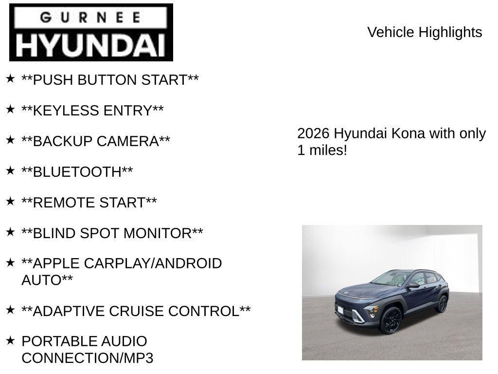 2026 Hyundai KONA SEL Sport