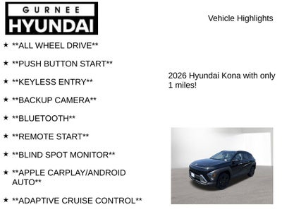2026 Hyundai KONA SEL Sport