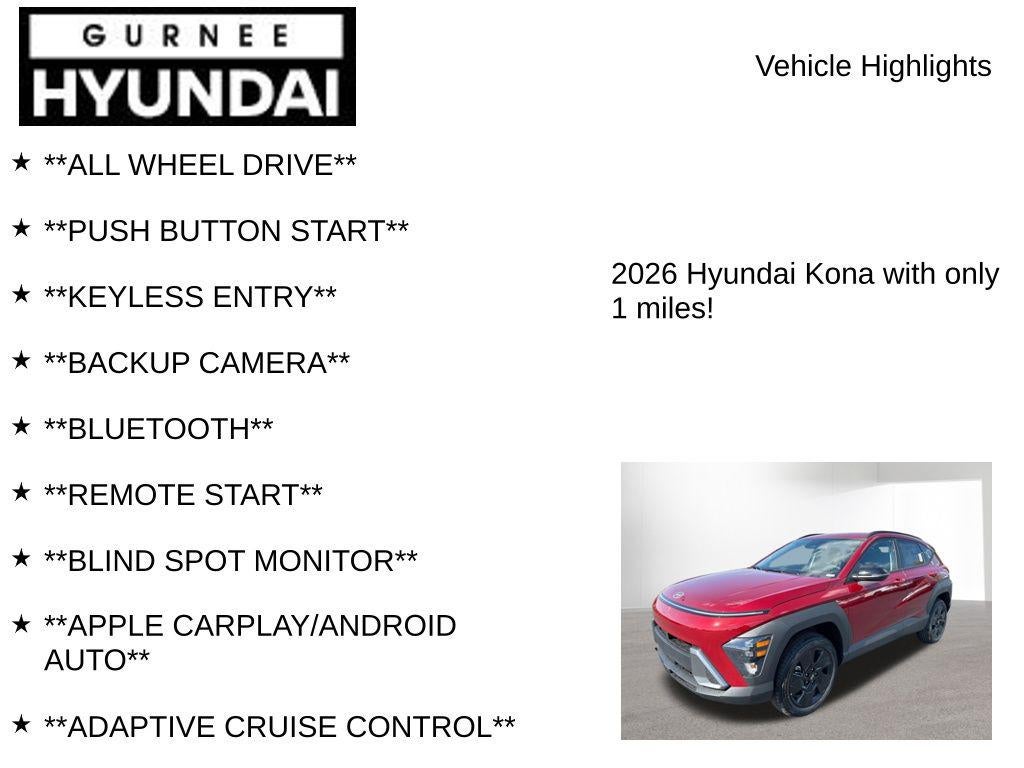 2026 Hyundai KONA SEL Sport