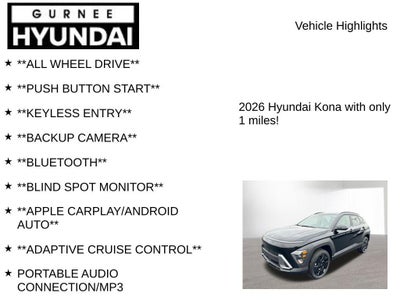 2026 Hyundai KONA SEL Sport
