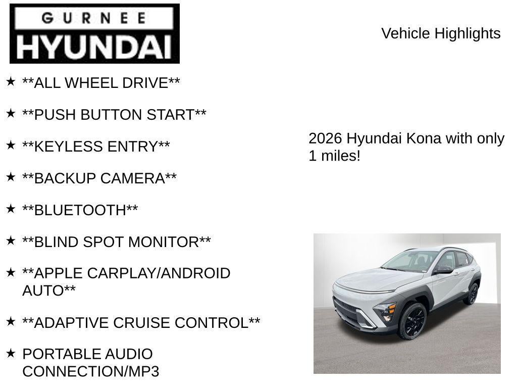 2026 Hyundai KONA SEL Sport