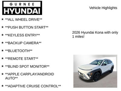 2026 Hyundai KONA SEL Sport