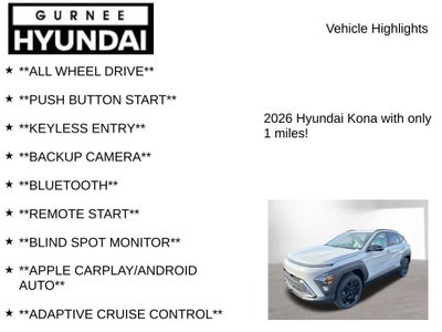 2026 Hyundai KONA SEL Sport