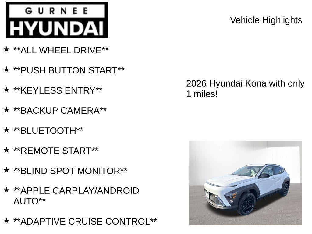 2026 Hyundai KONA SEL Sport