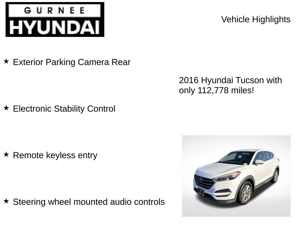 2016 Hyundai TUCSON SE