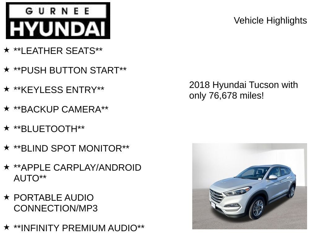 2018 Hyundai TUCSON SEL Plus