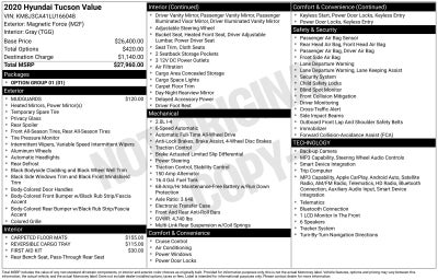 2020 Hyundai TUCSON Value