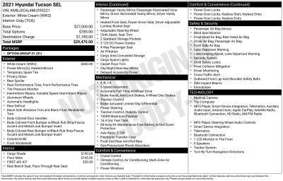 2021 Hyundai TUCSON SEL