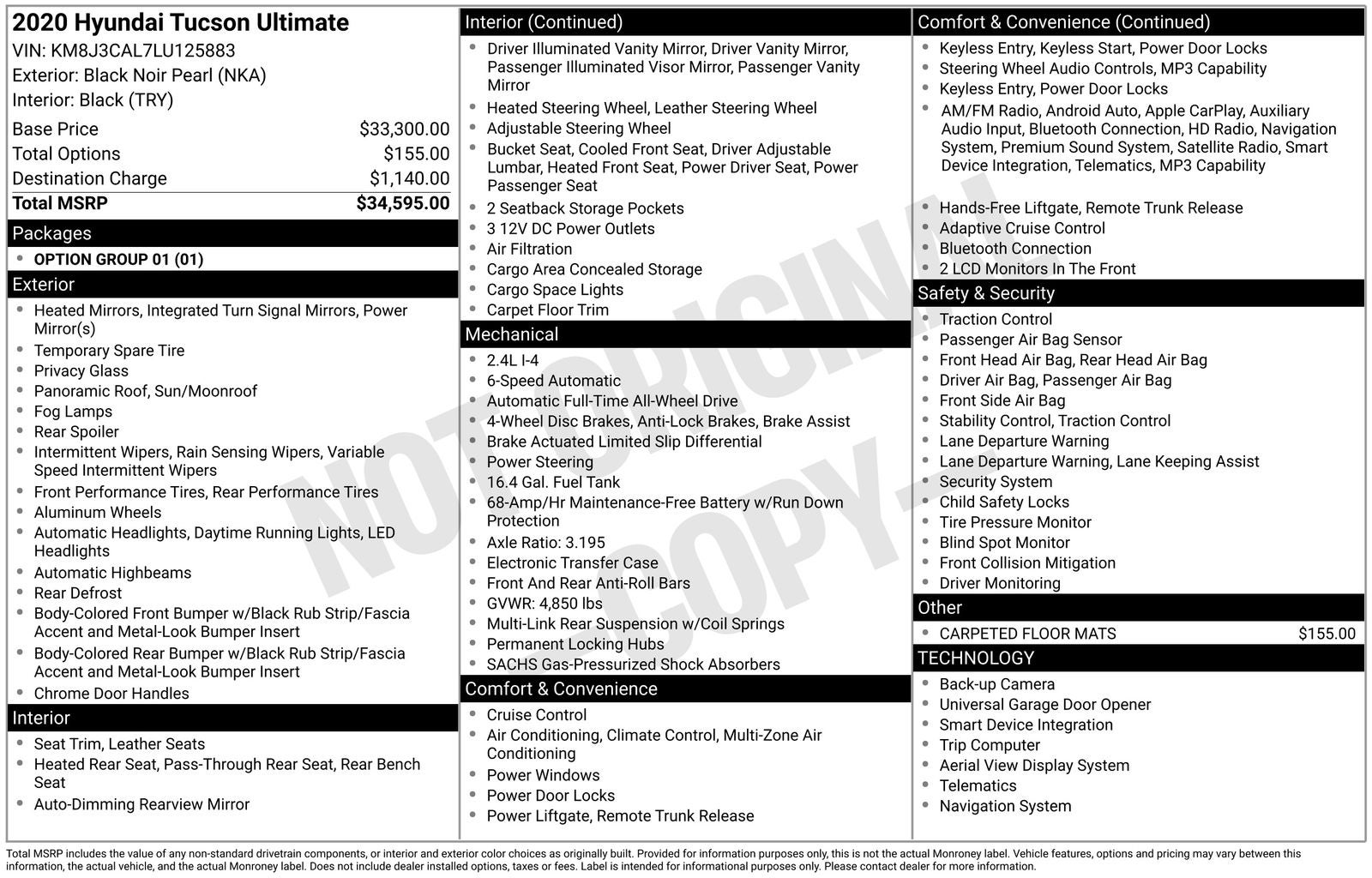 2020 Hyundai TUCSON Ultimate