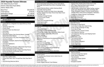 2020 Hyundai TUCSON Ultimate
