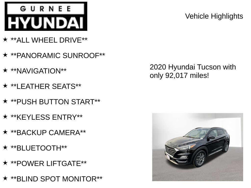 2020 Hyundai TUCSON Ultimate