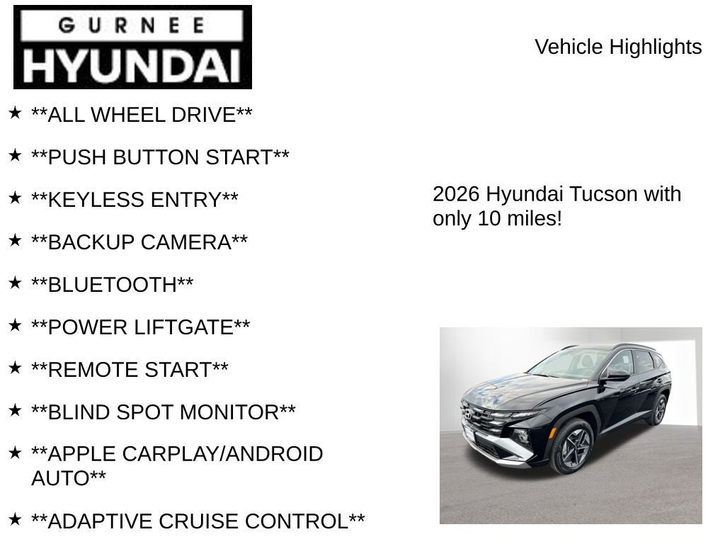 2026 Hyundai TUCSON HYBRID SEL