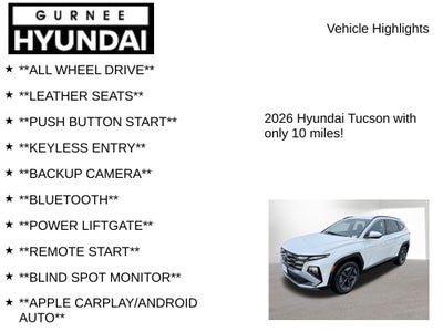 2026 Hyundai TUCSON HYBRID SEL Convenience