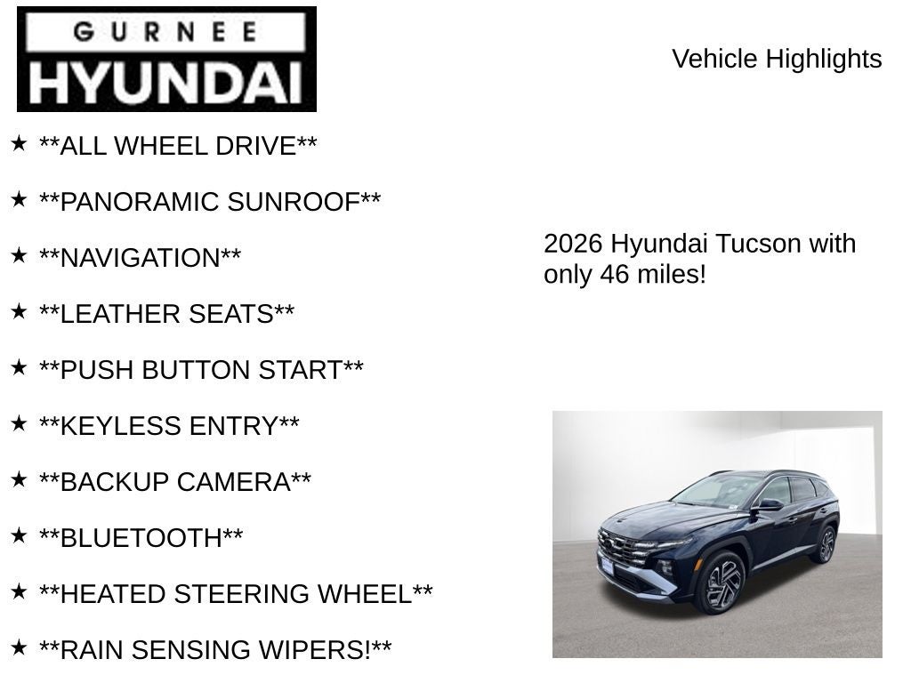 2026 Hyundai TUCSON HYBRID Limited
