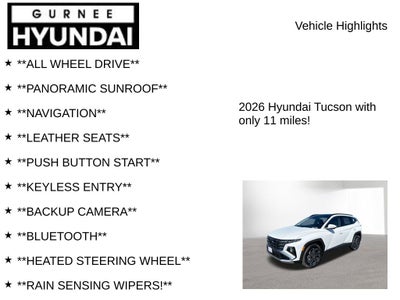 2026 Hyundai TUCSON HYBRID Limited