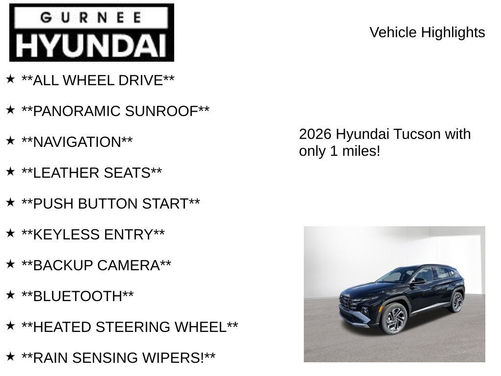2026 Hyundai TUCSON HYBRID Limited