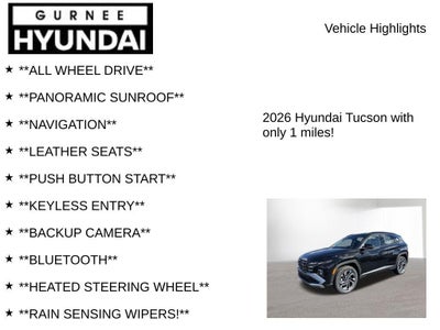 2026 Hyundai TUCSON HYBRID Limited