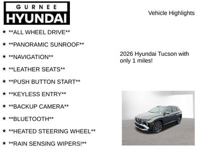 2026 Hyundai TUCSON HYBRID Limited