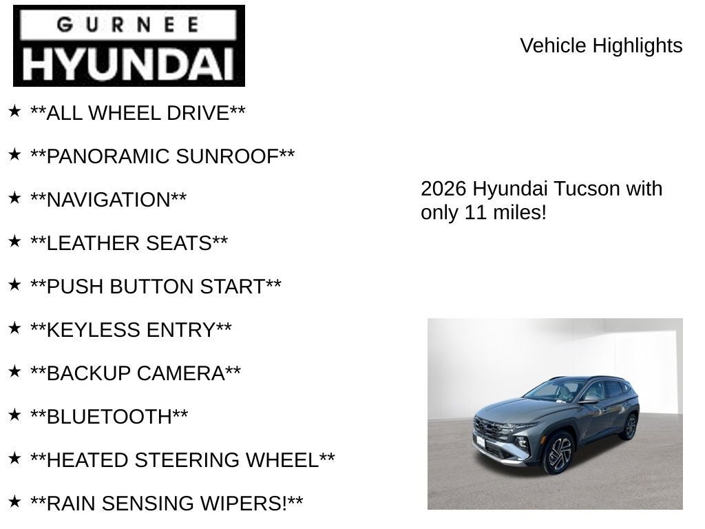 2026 Hyundai TUCSON HYBRID Limited