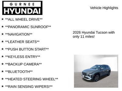 2026 Hyundai TUCSON HYBRID Limited
