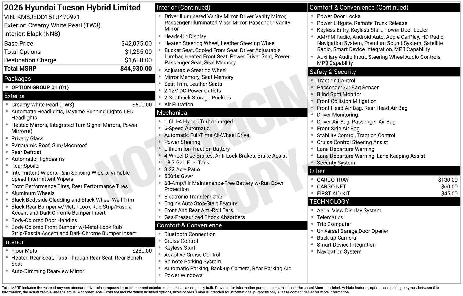 2026 Hyundai Tucson Limited HEV AWD's photo